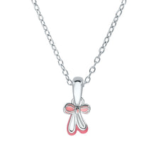 Laden Sie das Bild in den Galerie-Viewer, Kinderhalskette Anhänger mit Schleife Prinzessin Lillifee