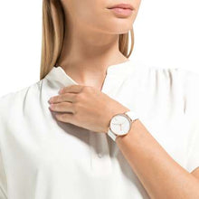 Laden Sie das Bild in den Galerie-Viewer, Damenarmbanduhr JOOP! rosé-vergoldet mit weißem Lederband
