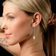 Laden Sie das Bild in den Galerie-Viewer, Ohrhänger Stern bicolor