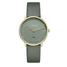Laden Sie das Bild in den Galerie-Viewer, Sternglas Naos XS Flora Salbeigrün Damenarmbanduhr