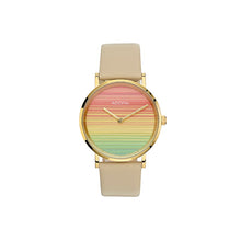 Laden Sie das Bild in den Galerie-Viewer, Damenarmbanduhr Adora Trends in Regenbogen Farben