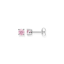 Laden Sie das Bild in den Galerie-Viewer, Thomas Sabo Sterling Silver Ohrstecker mit rosa Zirkonia
